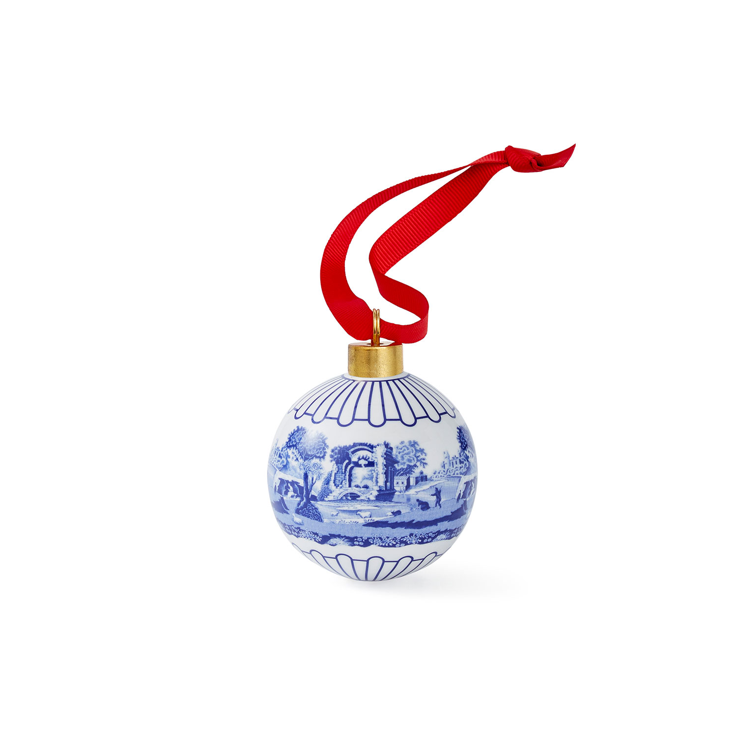 Blue Italian Scenic Bauble image number null